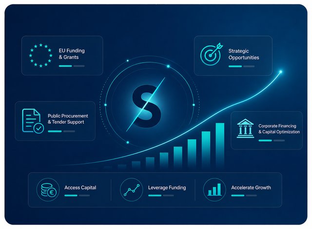 Business growth through funding, procurement, and financing